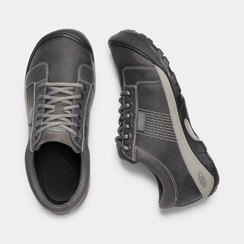 Tenis Casuales Keen Austin Cuero Lace-up Para Hombre Grises - Zapatos Keen Mexico (874320-YGQ)